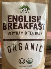 English Breakfast Loose Leaf Black Tea - 100% Certified Organic - 1LB Pouch