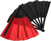 GLEAVI 2pcs Folding Hand Fans Portable Handheld Fan for Stage Performance Dance and Costume Use Lightweight Design for Easy Carrying Traditional Chinese Kung Fu Style