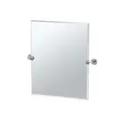 Gatco 4249SM Latitude II Rectangle Mirror,, Chrome, 24 Inch, Frameless Rectangle
