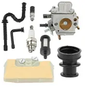 Carburetor Air Filter Kit for 029 039 MS290 MS310 MS390 Chainsaw Parts silver
