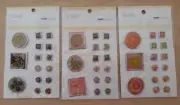 KAISER SCRAPBOOK BRADS X 3 PACKS OF 15 - ELEGANCE, BLOOM & PLAYTIME