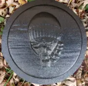 Hot Air Balloon stepping stone mold 8" x 1.25" concrete plaster plastic mould