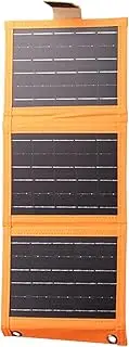 Phone Charger Solar Panel, Foldable Cellphone Solar Charger, Portable Smartwatch Fast Charging Device for Travel Camping Climbing