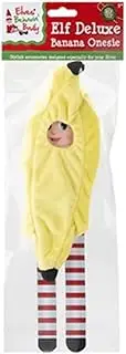 Elf Behaving Badly Naughty Christmas Boy Girl Elves Outfit Range with mischief surprise (Banana Outfit)