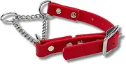 JIM HODGES DOG TRAINING Martingale Collar for Dogs, Biothane, Stainless Steel Hardware, No Pull, Made in The USA, Professional Grade, XXS, Red