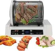 Electric Vacuum Tumbler Marinating Machine for Meat and Vegetables, 7L Large Pickling Barrel, 0-10 Hour Timer Setting, Automatic Meat Tumbler Marinator for Beef, Pork