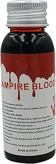 2 1.1/2.2 Oz Halloween Washable Fake Blood - Faux Fresh/Coagulated Blood, Safe Fake Blood Face Paint Makeup, Fake Blood Clothes Cosplay Costume Makeup, Stage Blood for Vampire Zombie