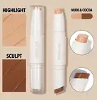 Sheglam Colour & Sculpt Dual-Ended Contour & Highlighter Stick - Nude & Cocoa