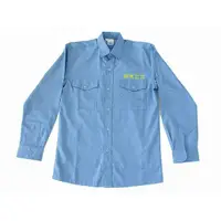 在飛比找蝦皮購物優惠-中鋼布襯衫領 台灣布料+加工 中鋼 工作服 藍色工程用 工作