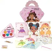 Mideer 4 in 1 Art Craft Kits for Kids, Princess Dress Up Game Set with Diamond Painting & Scratch Paper Art, Paper Fantasy Makeup Activity Art Craft Kits for Girls Age 3 4 5 6 7 8