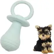 LALOCAPEYO Dog Chew Toys Pacifier Clean Teeth Rubber Toy for Puppy Small Dog Teeth Cleaning/Chewing/Playing/Treat (Blue)
