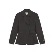 [Ganni] Ganni Off-centre Blazer 36 FR BLACK/RED