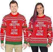 [Merry Ugly Christmas Wears] Merry Christmas Ya Filthy Animal Christmas Sweater