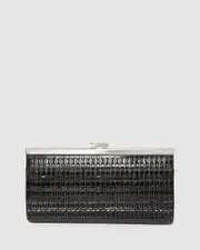 Black Liza Sparkle Clutch Bag