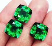 Natural Tsavorite Garnet Loose Gemstone 8 to 10 Ct 3 Pcs Certified L545