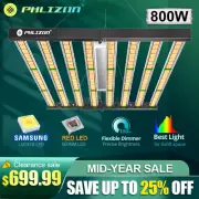 Phlizon 800W LED Grow Light Samsung281B EVO Full Spectrum Commercial Grow Indoor