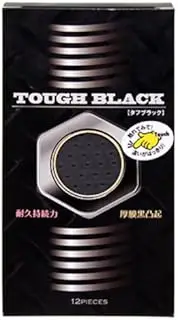 Tough Japan Medical | Condoms | Tough Black 3D Dot 12pc 3D Dot