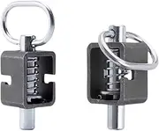 yuksok Spring Latch Assembly Spring Loaded Bolt Practical Professional Protable Sturdy Multifunctional with Plain Tube Trailer Latch, 2 pieces