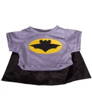 Bat Bear T-Shirt With Cape Teddy Bear Clothes Fits Most 14" - 18" Build-A-Bear a