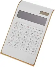 [TEHAUX] Solar Calculator, Slim Financial Calculator, Portable Office Supplies for Home, School, and Everyday Use, Lightweight and Convenient