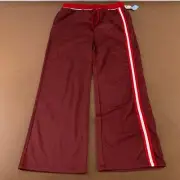Coca-Cola Women's Size XL Burgundy Backside Logo Drawstring Track Pants NWT