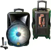 MR DJ DJ18BAT+ 18" Portable Trolley PA DJ Active Powered Bluetooth TWS Speaker 5