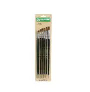 HWAHONG Artist Oil Acrylic Paint Brush Filbert Flat Brush 827 1Set (7ea Brushes)