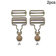 Skillful Hand-Dungaree Fasteners Clip Brace Buckles with Jeans Buttons Set for Denims Jackets golden