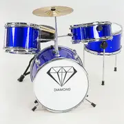 Kids Drum Kit, 4pc (Blue)
