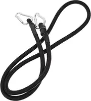 Alasum 1m Long Black Rope Bungee Elastic Luggage Straps Carabiner Hooks Motorcycle Luggage Straps for Camping