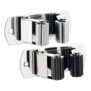 Mop and Broom Holder Wall Mount Heavy Duty Stainless Steel Wall Mounted Broom