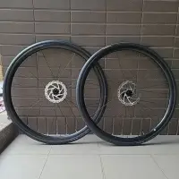 在飛比找蝦皮購物優惠-GIANT PR2 DISC 前後輪組/全新拆車品/含碟盤輪