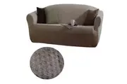 IDC Homewares Stretch Fit Couch Sofa Cover Taupe 2 Seater 147 x 185 cm