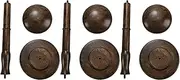 Binxind 3X Vintage Wooden Hat Holder Wig Holder Display Stand Display Stand