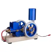 STARPOWER Mini Four Stroke Gasoline Engine Internal Combustion Engine Model with Wooden Base Physics Experiment Science