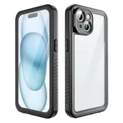 For Iphone 15 Redpepper Shockproof Ip68 Waterproof Pc & Tpu Protective Case Black