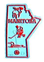 Manitoba Map Fridge Magnet