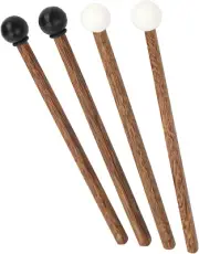 Steel Tongue Drum Mallets - 4 Pcs Rubber Head Percussion Sticks 16.5Cm