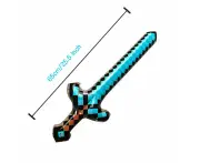 Minecraft Inflatable Pixel Pirate Sword - Blue Sword 65cm