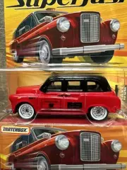 2005 Matchbox Superfast London Taxi black and Red #69