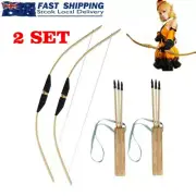 Archery Bow and Arrow & Quiver Set for Kids Garden Outdoor Target Practice Gifts