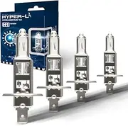 BIOLIGHT KM H1 Halogen Headlight Bulb, H1 Bulb, Super Bright 12V 55W Head Lights, 3200K，High and Low Beam，Fog Light, Automotive Light Bulbs, DOT Compliant(4 Pack)