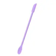 Silicone Spatula Jar Scraper Scoop Tip Long Double Headed Cosmetic Spoon