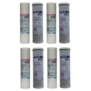 4 Sets of Sediment and CTO 2.5"x10" (1 Year) for Dual Stage Whole House Filter
