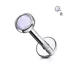 Piercing Labret Ear Stone Epoxy Light Violet