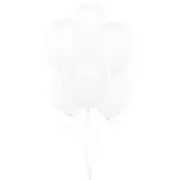 24 Latex Balloons 12" When Inflated Solid Colors - White