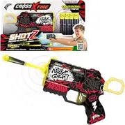 CrossXFire Shotz Foam DartZ Mini Blaster - Glow-in-The-Dark Foam Dart Toy Gun with 15m Range and Easy Reload Function - Mini Blaster Tracer Gun Including 8 DartZ for Age 8 and Up - Next Gen