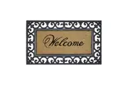 Solemate R C Welcome W Iron 45x75cm Stylish Outdoor Entrance Doormat