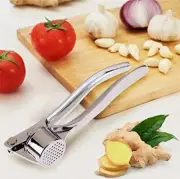 Stainless Steel Multifunction Garlic Ginger Press Crusher Kitchen Cooking