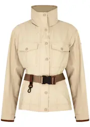 Moncler Meyen Belted Shell Jacket - Beige - 4 (UK 16 / XL) 4 (UK 16 / XL)